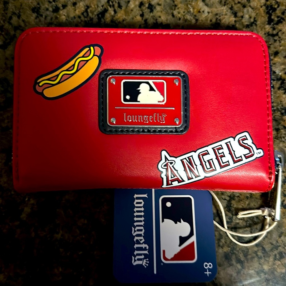 Brand new, NWT Loungefly Los Angeles Anaheim Angels Zip Around Wallet